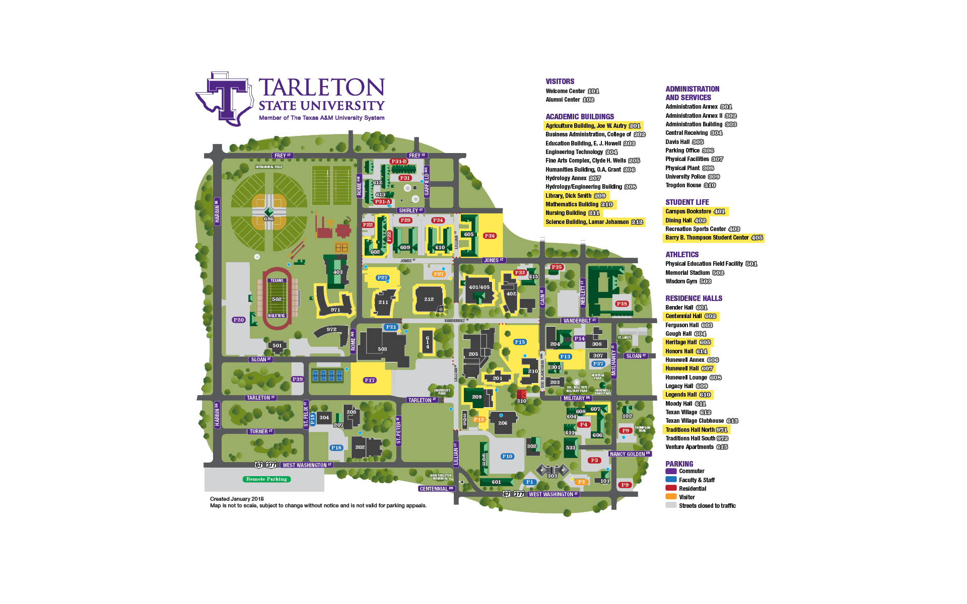 TARLETON CAMPUS MAP tarleton.edu